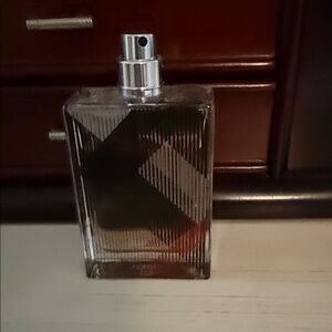 Burberry Clear Glass Perfume Bottle with Amber Hue